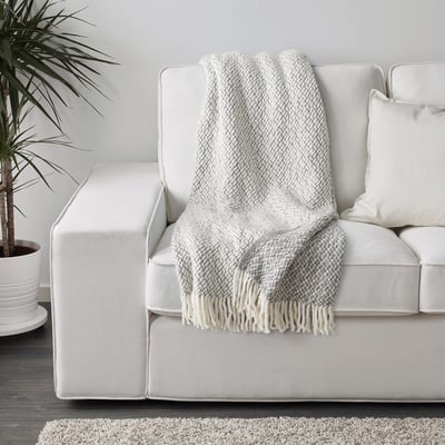 MAJINGER Throw, grey, 150x200 cm
