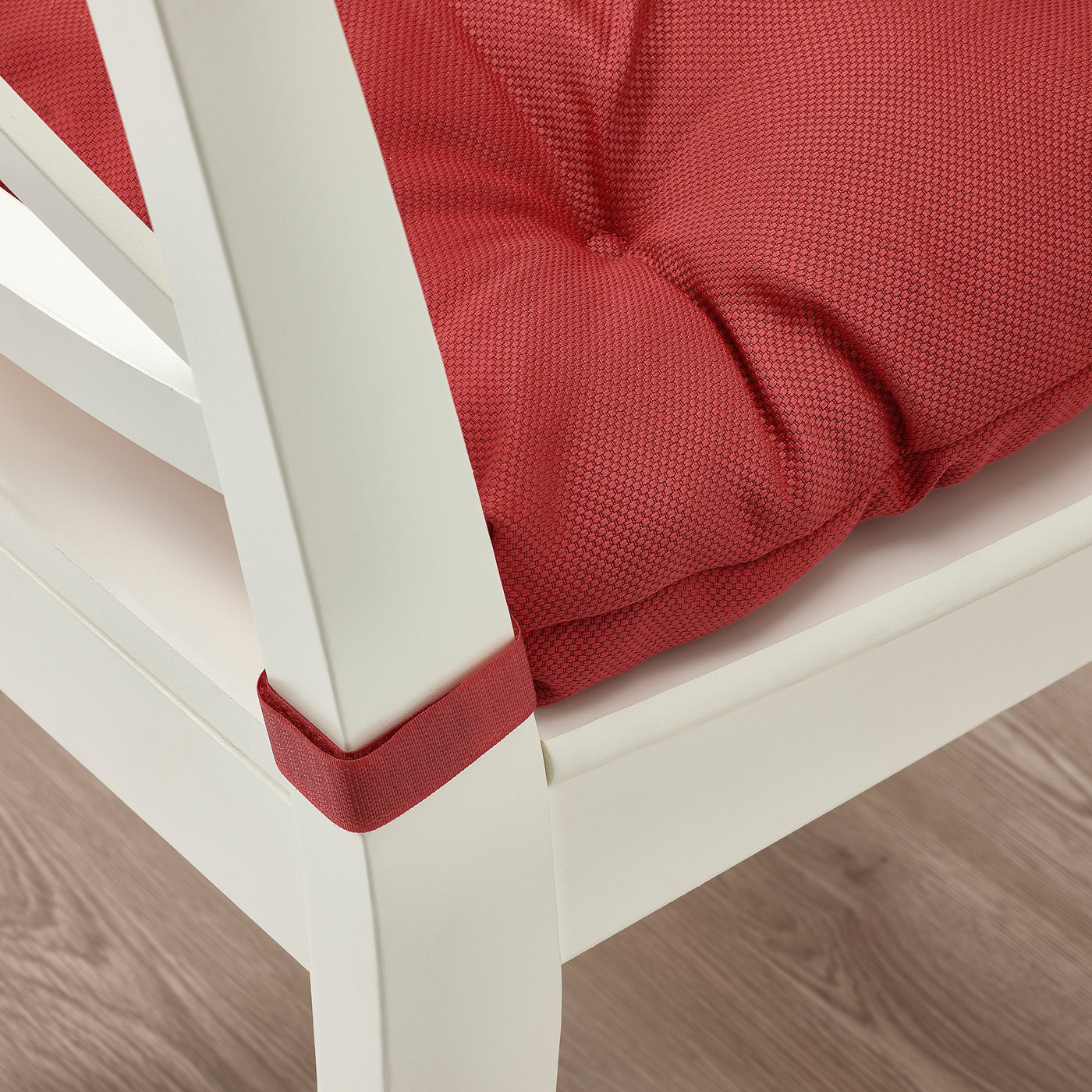 IKEA MALINDA クッション 赤 40x38cm MALINDA chair cushion, dark red, 40/35x38x7 cm - IKEA