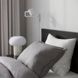 MALM Bed frame, high, w 2 storage boxes, black-brown/Leirsund, 90x200 cm