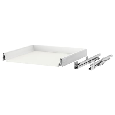 MAXIMERA Drawer, low, white, 60x60 cm