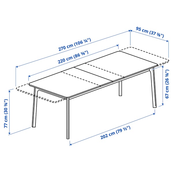 Illustration with measurements for the product: MELLANSEL.