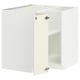 METOD Corner base cabinet with shelf, white/Bodbyn off-white, 88x88 cm