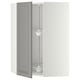 METOD Corner wall cabinet with carousel, white/Bodbyn grey, 68x100 cm