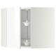 METOD Corner wall cabinet with carousel, white/Ringhult white, 68x60 cm