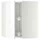 METOD Corner wall cabinet with carousel, white/Ringhult white, 68x80 cm
