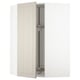 METOD Corner wall cabinet with carousel, white/Stensund beige, 68x100 cm