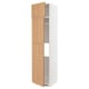 METOD Hi cab f fridge or freezer w 2 drs, white/Vedhamn oak, 60x60x240 cm