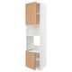 METOD Hi cb f oven/micro w 2 drs/shelves, white/Vedhamn oak, 60x60x240 cm