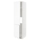 White METOD kitchen cabinet with adjustable shelves, simple design.