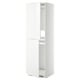 White METOD kitchen cabinet with glossy doors.