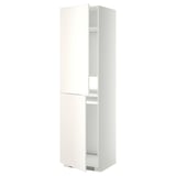 METOD High cabinet for fridge/freezer, white/Veddinge white, 60x60x220 cm