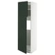 METOD High cabinet for fridge w 2 doors, white/Havstorp deep green, 60x60x200 cm