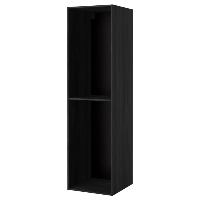 METOD high frame, wood effect black, 60x60x220 cm IKEA