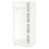 METOD High cabinet with shelves, white/Ringhult white, 60x60x140 cm