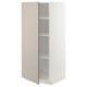 METOD High cabinet with shelves, white/Stensund beige, 60x60x140 cm