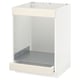METOD / MAXIMERA Base cab for hob+oven w drawer, white/Bodbyn off-white, 60x60 cm