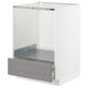 METOD / MAXIMERA Base cabinet for oven with drawer, white/Bodbyn grey, 60x60 cm
