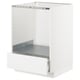 METOD / MAXIMERA Base cabinet for oven with drawer, white/Ringhult white, 60x60 cm