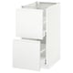 METOD / MAXIMERA Base cb 2 fronts/2 high drawers, white/Voxtorp matt white, 40x60 cm