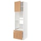 METOD / MAXIMERA Hi cab f ov/combi ov w dr/2 drwrs, white/Vedhamn oak, 60x60x220 cm