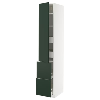 METOD / MAXIMERA Hi cab w shlvs/4 drawers/dr/2 frnts