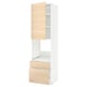 METOD / MAXIMERA High cabinet f oven+door/2 drawers, white/Askersund light ash effect, 60x60x220 cm