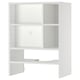 METOD white wall cabinet: sleek, rectangular, multi-shelf storage with sturdy frame, melamine finish.