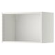 White METOD wall cabinet, rectangular, modern, melamine particleboard, pre-drilled back.