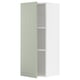 METOD wall cabinet, light green, rectangular, two shelves, modern design.