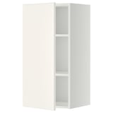 METOD Wall cabinet with shelves, white/Veddinge white, 40x80 cm