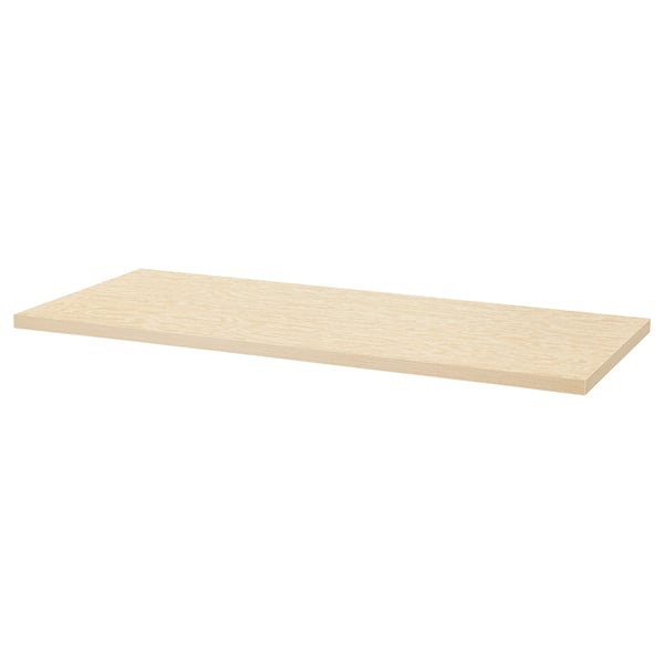 MITTCIRKEL light wooden table top, rectangle, smooth surface, pre-drilled holes, modern minimalist design.
