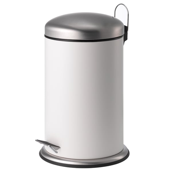 MJÖSA Pedal bin, white, 12 l