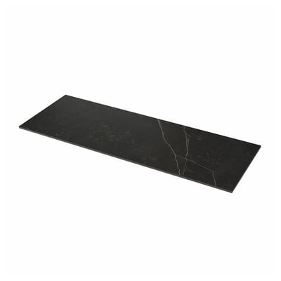 MÖCKLARP Custom made worktop, matt black/brown/marble effect high pressure porcelain, 1 m²x2.0 cm