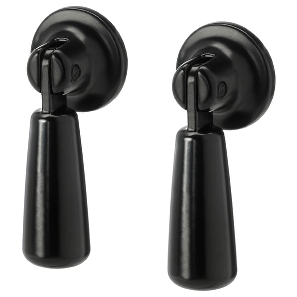 MOSSARYD Drop handle, black, 49 mm
