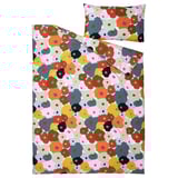 MURREVA Duvet cover and pillowcase, multicolour/floral pattern, 150x200/50x80 cm