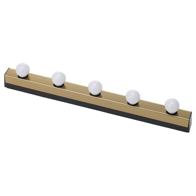 MUSIK Wall lamp, wired-in installation, brass-colour