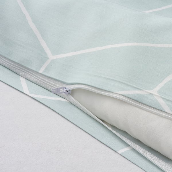 MYRTÅG Duvet cover and pillowcase, light green, 150x200/50x80 cm