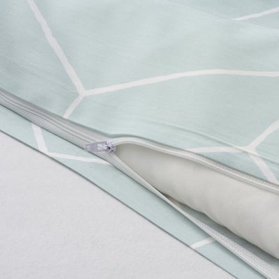 MYRTÅG Duvet cover and pillowcase, light green, 150x200/50x80 cm