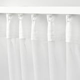 PALPLJUNGMAL Sheer curtains, 1 pair, white white/check pattern with heading tape, 145x300 cm
