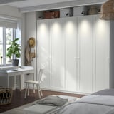 PAX / GULLABERG Wardrobe combination, white/white, 250x60x236 cm