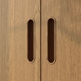 PAX / TONSTAD Wardrobe combination, white/oak veneer, 100x60x201 cm
