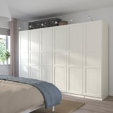 PAX / TYSSEDAL Wardrobe combination, white/white, 300x60x201 cm