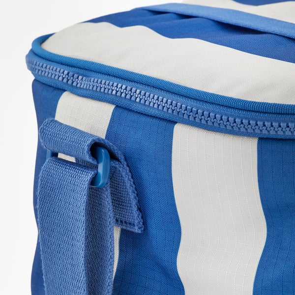 PILLERSTARR Cooling bag, patterned/blue, 38x22x26 cm