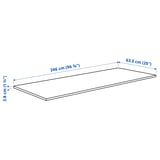 PINNARP Worktop, walnut/veneer, 246x3.8 cm