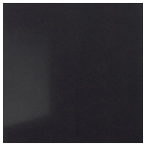 A black RÅHULT quartz wall panel, rectangular, smooth and sleek.