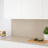 RÅHULT Custom made wall panel, dark beige marble effect/quartz, 1 m²x2.0 cm