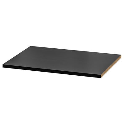 RAKKESTAD Shelf, black-brown, 56x50 cm
