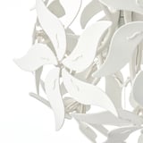 RAMSELE Pendant lamp, flower/white, 43 cm