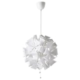 RAMSELE Pendant lamp, geometric/white, 43 cm