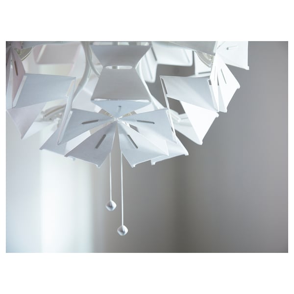 RAMSELE Pendant lamp, geometric/white, 43 cm